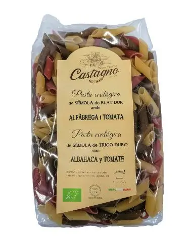 Imagen MACARRONES TRI. TOMATE ALBAHACA ECO 500GR. CASTAO