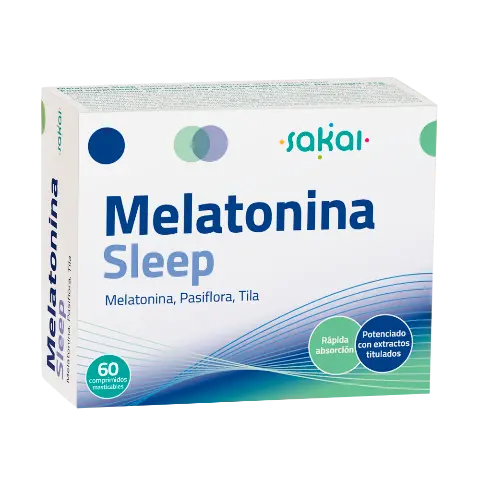 Imagen MELATONINA SLEEP (MELATONINA+PASIFLORA+TILA)60COMP