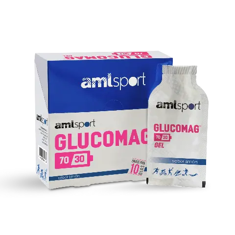 Imagen AMLSPORT GLUCOMAG 70/30 GEL LIMON (10 SOBRES-30ML)