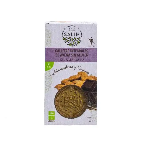 Imagen GALLETAS AVENA SG ALMENDRA-CACAO 135 GRS.ECO