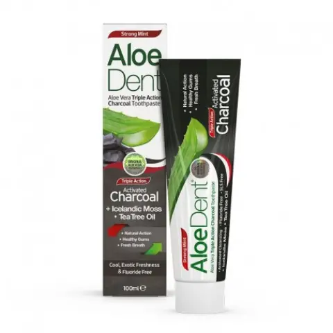 Imagen DENTIFRICO ALOE VERA CON CARBON ACTIVO