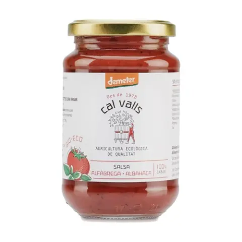 Imagen SALSA DE TOMATE CON ALBAHACA 350GR.