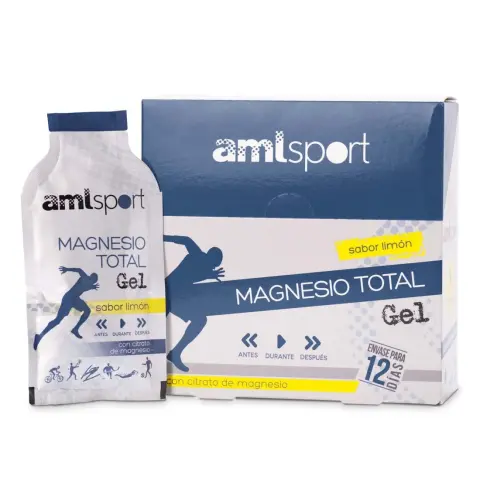 Imagen AMISPORT MAGNESIO TOTAL GEL 10ML.LIMON-12 SOBRES