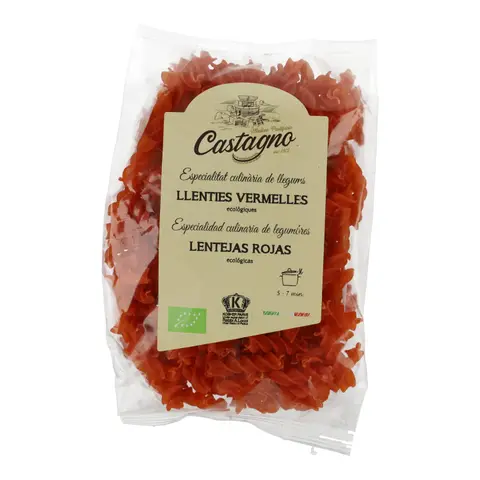 Imagen ESPIRALES LENTEJA ROJA ECO 250G. CASTAO