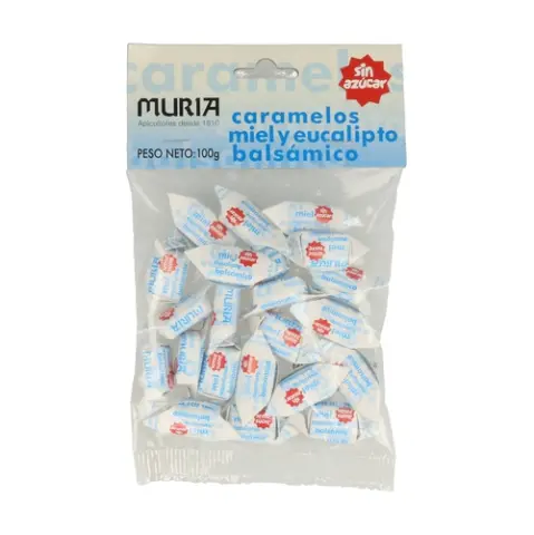 Imagen CARAMELOS MIEL EUCALIPTO S/A 100GR.BOLSA