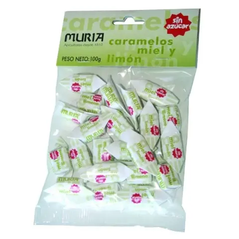 Imagen CARAMELOS MIEL Y LIMON S/A 100GR.BOLSA