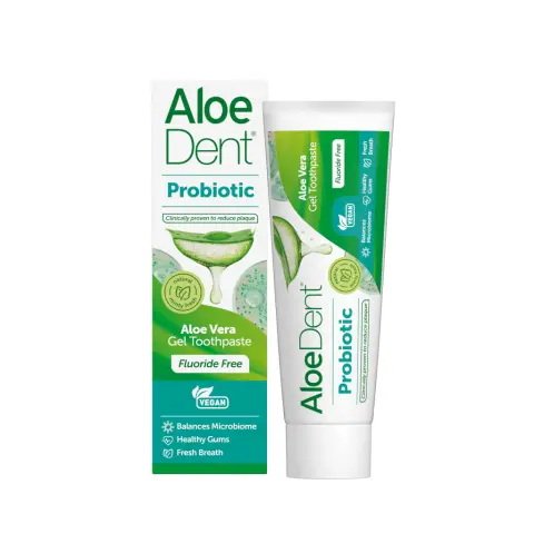 Imagen DENTIFRICO ALOE VERA PROBIOTICO SIN FLUOR 75ML