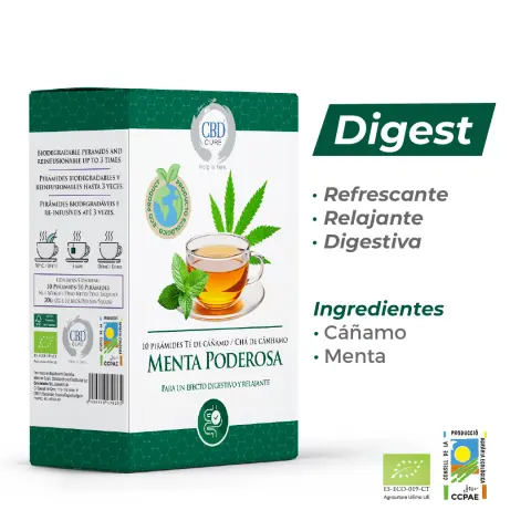 Imagen INFUSION CAAMO ECO MENTA PODEROSA DIGEST 10 PIRAMIDES
