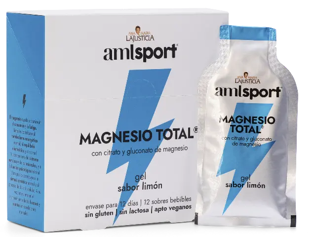 Imagen AMLSPORT MAGNESIO TOTAL GEL 20ML.12 SOBRES